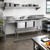 Thumbnail image #2 for Eagle Spec-Master FN Series Three-Compartment Stainless Steel Sink with 24-Inch Left-Hand Drainboard