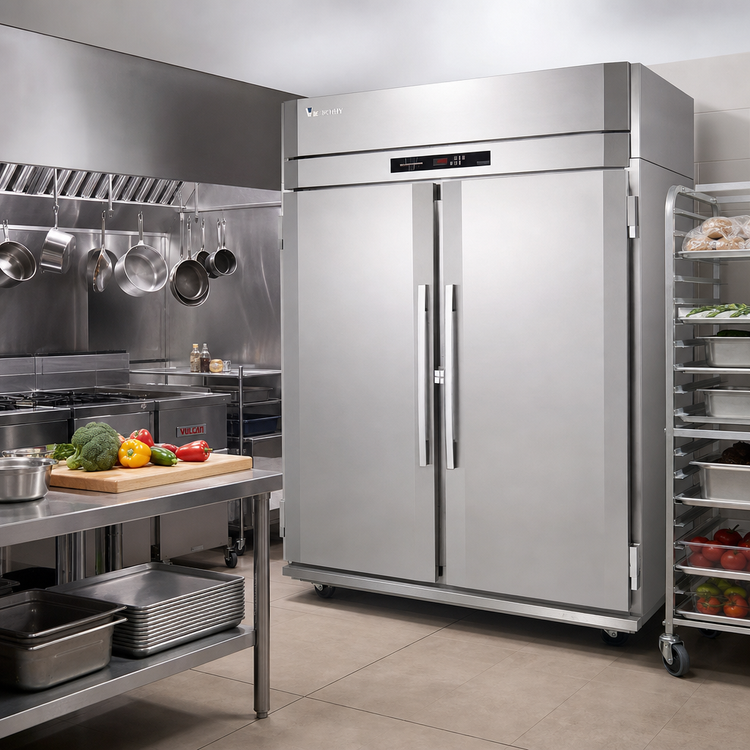 Product image #2 for Victory UltraSpec Extra Tall Two-Section Roll-In Warming Cabinet with Solid Doors