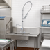 Thumbnail image #2 for T&S Brass EasyInstall Single-Hole Deck-Mount Pre-Rinse Unit with 10-Inch Add-On Faucet and 44-Inch Hose