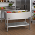 Thumbnail image #2 for Eagle Group CP-4 Stationary Ice-Type Open Base Cold Pan Serving Counter, 63-1/2 Inch Wide, 4-Pan Capacity