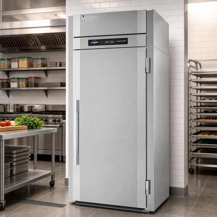 Product image #2 for Victory UltraSpec Roll-In Freezer, 1-Section, Self-Contained, Standard Depth, Stainless Steel, 34.86 Cu. Ft.