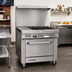 Thumbnail image #2 for Southbend S-Series 36-Inch Gas Restaurant Range with 4 Open Burners, 12-Inch Left Griddle and Cabinet Base