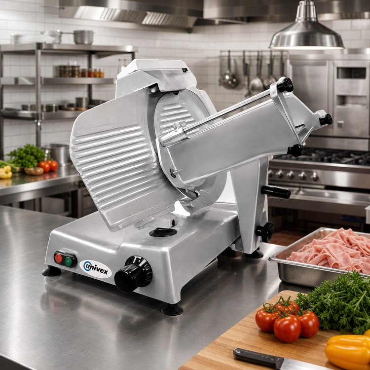 Product image #2 for Univex Value Series 12-Inch Manual Gravity Feed Commercial Slicer with Built-In Sharpener