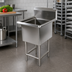 Thumbnail image #2 for John Boos Pro-Bowl 1-Compartment Stainless Steel Floor Model Sink with 18 x 24 x 14-Inch Bowl, 10-Inch Backsplash, and Legs