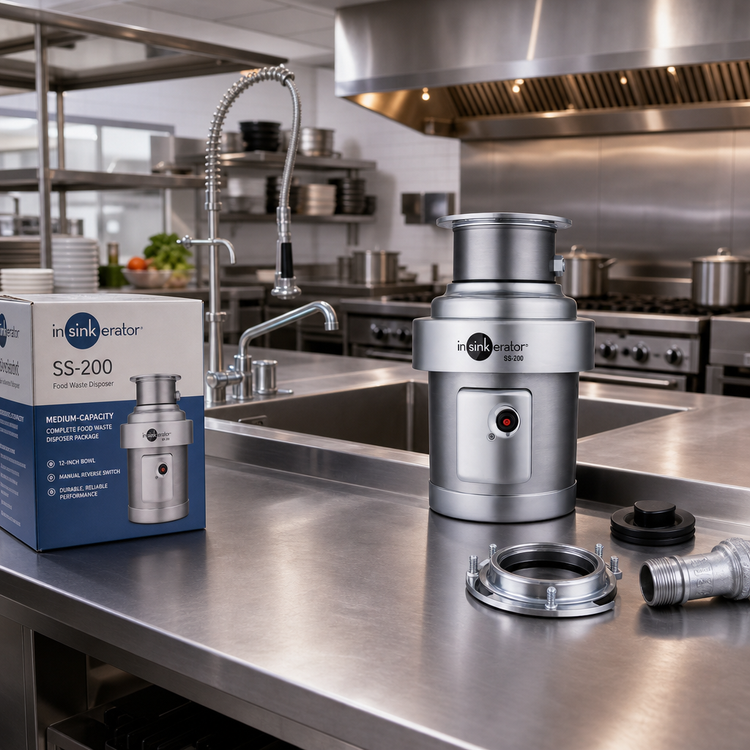 Product image #2 for InSinkErator SS-200 Medium-Capacity Complete Food Waste Disposer Package with 12-Inch Bowl and Manual Reverse Switch