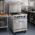 Thumbnail image #2 for Imperial Pro Series 24-Inch Gas Restaurant Range with 2 Open Burners, 12-Inch Griddle, and Open Cabinet Base