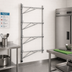 Thumbnail image #2 for Eagle Group Adjustable Post Wire Wall Mount Prepackaged End Unit for 18-Inch-Deep Shelves, Chrome, 63-Inch Posts