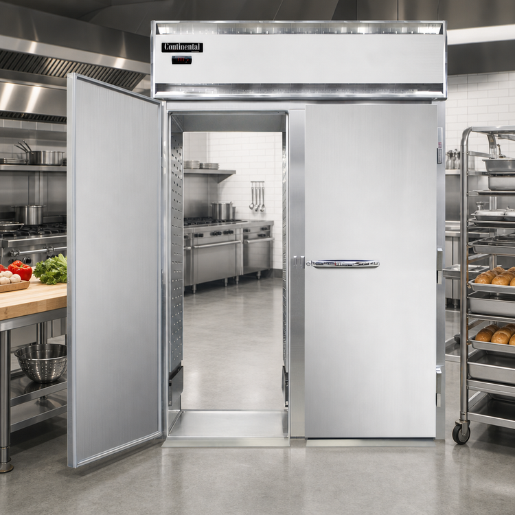 Product image #2 for Continental Refrigerator Designer Line DL2WI-SA-RT-E Extra-High 2-Section Roll-Thru Warmer