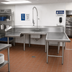 Thumbnail image #2 for Advance Tabco 144-Inch Right-Hand U-Shaped Soiled Dishtable with Pre-Rinse Sink, Landing, and 14-Gauge Stainless Steel
