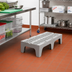 Thumbnail image #3 for Cambro S-Series Speckled Gray Polypropylene Slotted-Top Dunnage Rack, 48