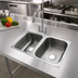 Thumbnail image #2 for Advance Tabco Smart Series 2-Compartment Undermount Sink Bowl, 16 x 20 x 12 Inches, 18-Gauge 304 Stainless Steel