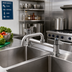 Thumbnail image #2 for equip 8-Inch Deck Mount Manual Mixing Faucet with 6-Inch Swing Nozzle