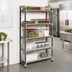 Thumbnail image #2 for Cambro Camshelving Elements XTRA High-Density Top-Rail Stationary Starter Unit, 54W x 21D x 81H, 5-Tier