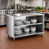 Thumbnail image #2 for 36-Inch Wide Stainless Steel Dish Cabinet with Adjustable Mid-Shelf