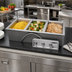 Thumbnail image #2 for Wells Three-Well Top-Mount Built-In Electric Food Warmer with Thermostatic Controls and Drains