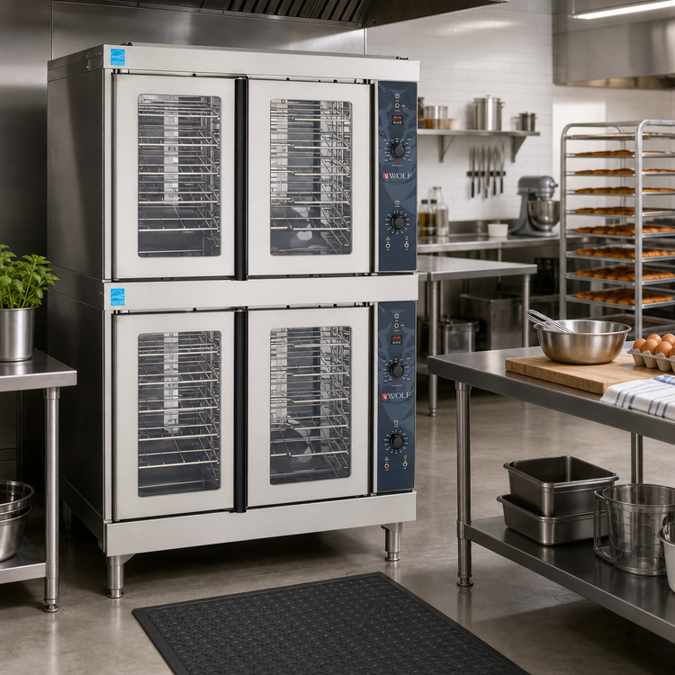 Product image #2 for Wolf WC44ED Double-Deck Full-Size Standard Depth Electric Convection Oven with Solid State Controls