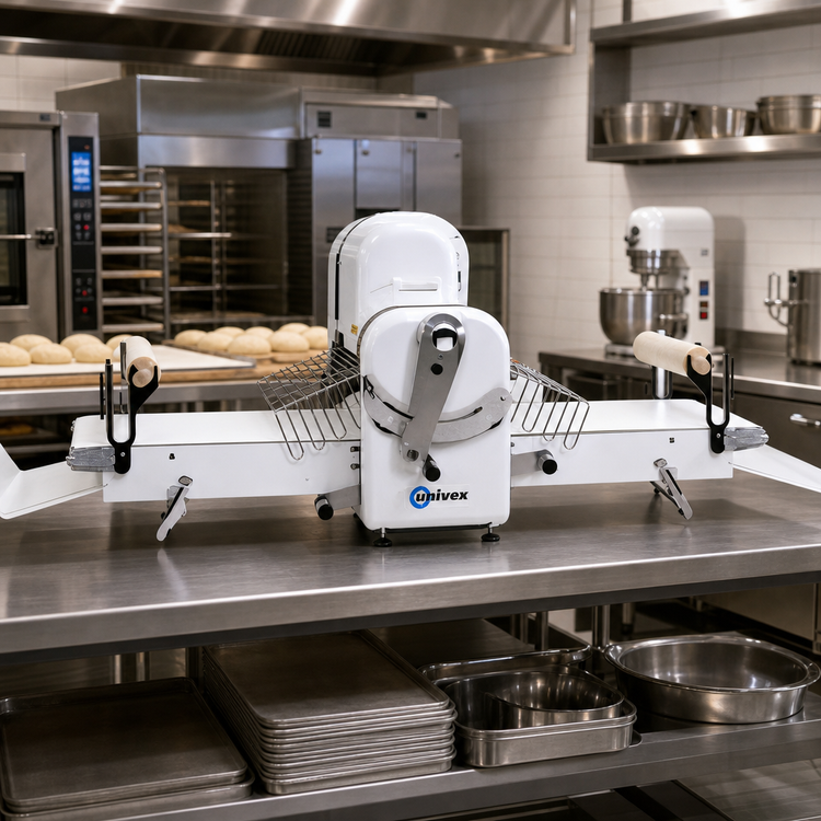 Product image #2 for Univex SFG 500 B Reversible Bench Dough Sheeter with 20-Inch Hard Chrome Rollers