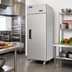 Thumbnail image #2 for Atosa 1-Section Top Mount Self-Contained Reach-In Refrigerator, 21.4 Cu. Ft., Solid Door, Stainless Steel