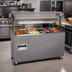 Thumbnail image #2 for Vollrath 2-Series Affordable Portable 4-Well Mobile Hot Food Station with Lighted Buffet Breath Guard, Granite, 120V