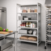 Thumbnail image #3 for Cambro Camshelving Premium 5-Tier Stationary Starter Unit, 48 x 21 x 84 Inches, Vented & Solid Polymer Shelving
