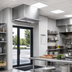 Thumbnail image #2 for Berner Architectural Recessed 12 48-Inch Ambient Air Curtain, Unheated, 1/2 HP, Intelliswitch Touchscreen