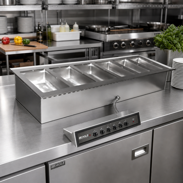 Product image #2 for Eagle Group SGDI-6-240T-D 6-Well Electric Drop-In Hot Food Well Unit