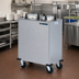 Thumbnail image #2 for Dinex 2-Silo Mobile Heated Enclosed Plate Dispenser for 9-1/8-Inch Round Plates