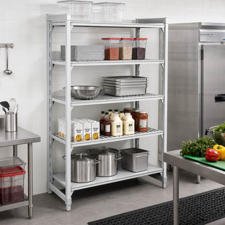 Product image #3 for Camshelving Premium 72-Inch Wide x 18-Inch Deep x 84-Inch High 5-Shelf Vented and Solid Stationary Starter Unit