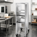 Thumbnail image #2 for Semi-Enclosed Aluminum End-Load Bun Pan Rack with Casters, 38-Pan Capacity