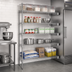 Thumbnail image #2 for Eagle Group 5-Tier Add-On Wire Shelving Unit, 72 x 21 x 86 Inches, Chrome-Plated