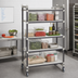Thumbnail image #2 for Cambro Camshelving Elements XTRA 24 x 36 x 80-Inch 4-Shelf Solid High Density Top Rail Mobile Starter Unit