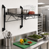 Thumbnail image #2 for Quantum Wall-Mount Cantilever Single Shelf Kit, 42 x 24 Inches, Black Epoxy Antimicrobial Finish