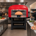 Thumbnail image #2 for Marra Forni Neapolitan NP90G Freestanding Round Gas-Fired Brick Pizza Oven with Programmable Touchscreen Controls