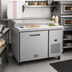 Thumbnail image #2 for Kelvinator Commercial Refrigerated Pizza Prep Table, 1-Section, 47-3/8-Inch Wide, 12 Cu. Ft., 1-Door, Side-Mounted Self-Contained Refrigeration