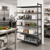 Thumbnail image #2 for Cambro Camshelving Basics Plus 5-Tier Solid Polymer Add-On Shelving Unit, 21 x 36 x 84 Inches, Brushed Graphite
