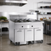 Thumbnail image #2 for Imperial 6-Tank Electric Floor Model Fryer with Built-In Filter System and Dump Station, 75 lb. Capacity per Tank