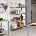 Thumbnail image #2 for Cambro Camshelving Elements XTRA 21-Inch x 42-Inch x 84-Inch 4-Tier Vented Stationary Add-On Shelving Unit, Speckled Gray