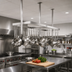 Thumbnail image #2 for John Boos Ceiling-Mounted Square Stainless Steel Pot Rack with 30 Double Hooks