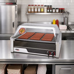 Thumbnail image #2 for APW Wyott (Middleby) X*PERT HRS-50 11-Roller Countertop Hot Dog Roller Grill with Stainless Steel Exterior and Infinite Controls