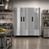 Thumbnail image #3 for KoolMore 81-Inch Three-Section Reach-In Refrigerator, 72 Cu. Ft., Bottom-Mount, Stainless Steel