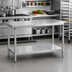 Thumbnail image #2 for Adjustable Stainless Steel Undershelf for 60 x 30 x 36-Inch Work Table