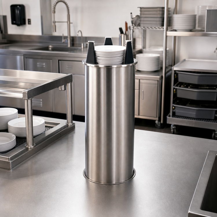 Product image #2 for Director's Choice Drop-In Unheated Shielded Round Plate Dish Dispenser