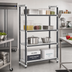 Thumbnail image #2 for Cambro Camshelving Elements XTRA 4-Tier Solid Stationary Starter Unit, 21 x 42 x 84 Inches, Speckled Gray