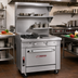 Thumbnail image #2 for Southbend Platinum P32A-XT Heavy Duty 32-Inch Gas Range with 2 Open Burners, 16-Inch Griddle, and Convection Oven