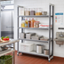 Thumbnail image #2 for Cambro Camshelving Elements XTRA Stationary 4-Tier Add-On Polymer Shelving Unit, 24