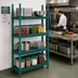 Thumbnail image #2 for Eagle QuadPlus Louvered Polymer Shelf Mat, 48W x 18D, Green, MICROGARD Antimicrobial