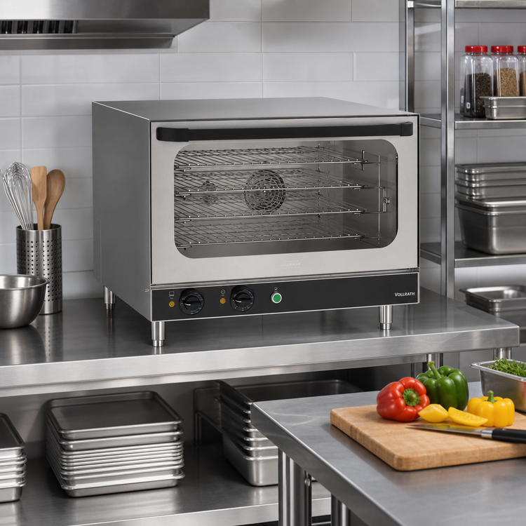 Product image #3 for Vollrath Full-Size Countertop Standard Convection Oven, Stainless Steel, 4-Pan Capacity, 208-240V