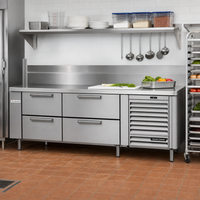 Garland Polar Cuisine 96-Inch Three-Section Self-Contained Refrigerated Drawer Base with 6 x 27-Inch Drawers