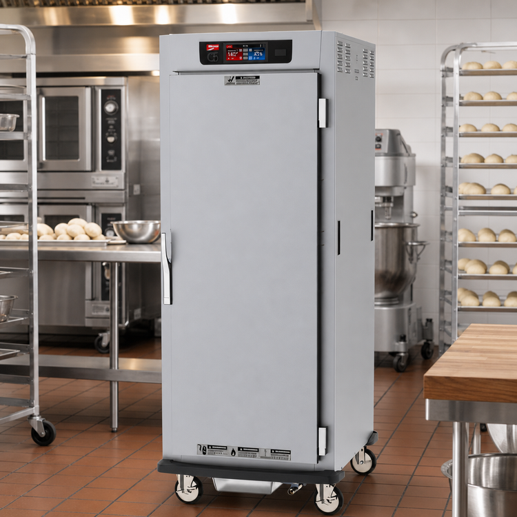 Product image #2 for Metro C5 9 Series Full-Height Pass-Thru Controlled Humidity Heated Holding and Proofing Cabinet with Solid Doors and Universal Wire Slides