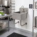 Thumbnail image #2 for Advance Tabco Wall-Mounted Stainless Steel Service Sink with Electronic Faucet, 20 x 19-1/2 x 10 Inch Bowl